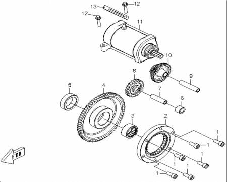 2. ŁOŻYSKO JEDNOKIERUNKE CFMOTO 500 X5 0180-091200 CF188-091200