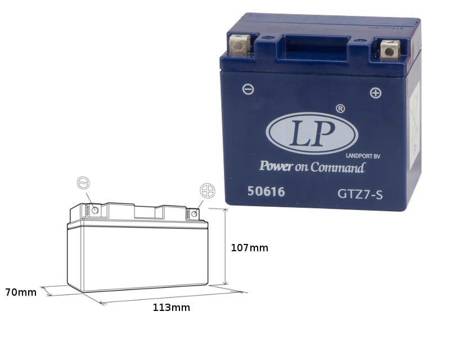 AKUMULATOR LANDPORT ZALANY 6AH 12V 112X69X103