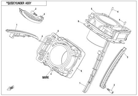 CYLINDER CFMOTO 800 X8, 0800-023100-0001