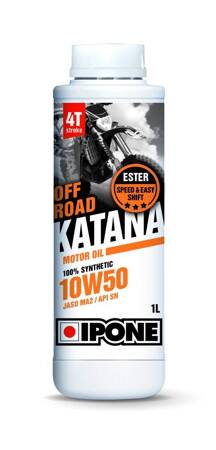 IPONE KATANA OFF ROAD 10W50 OLEJ SILNIKOWY 100% SYNTETYK 1L (ESTER, MA2) (AKC) (15)