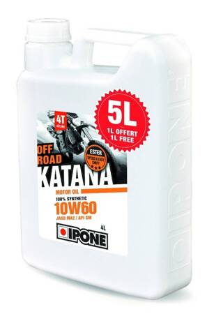 IPONE KATANA OFF ROAD 10W60 OLEJ SILNIKOWY 100% SYNTETYK 5L (ESTER, MA2) - PROMOCJA 4+1 (AKC) (4)