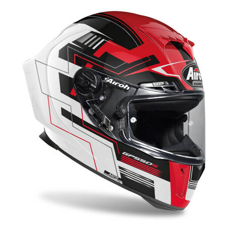 KASK AIROH GP550 S CHALLENGE RED GLOSS XS