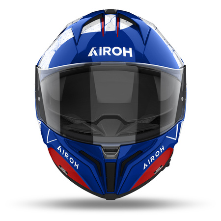 KASK AIROH MATRYX SCOPE BLUE/RED GLOSS M