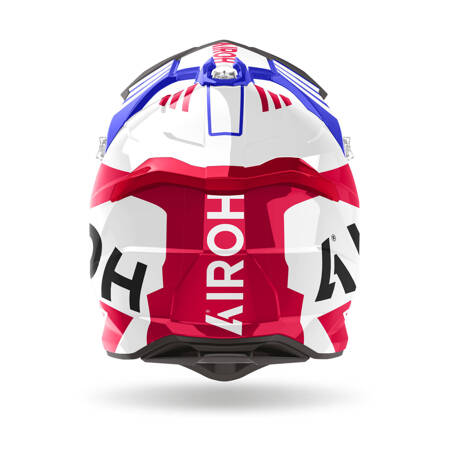 KASK AIROH STRYCKER BRAVE BLUE/RED GLOSS S