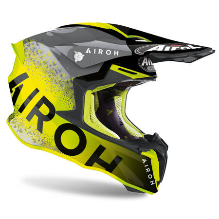 KASK AIROH TWIST 2.0 BIT YELLOW GLOSS L