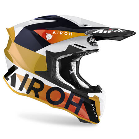 KASK AIROH TWIST 2.0 LIFT WHITE/BLUE GLOSS L