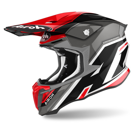 KASK AIROH TWIST 2.0 SHAKEN RED GLOSS S