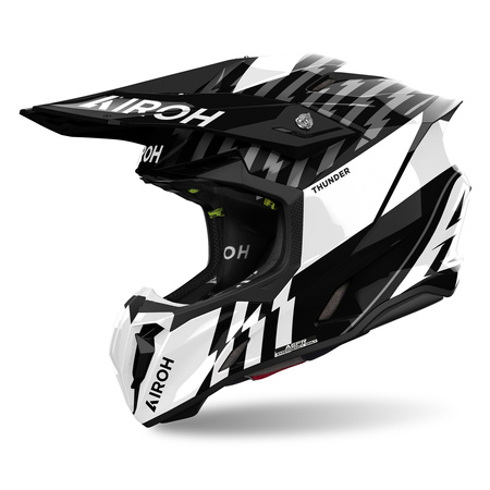 KASK AIROH TWIST 3 THUNDER BLACK/WHITE GLOSS L