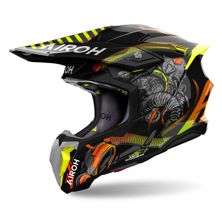 KASK AIROH TWIST 3 TOXIC GLOSS XS