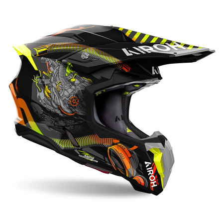 KASK AIROH TWIST 3 TOXIC GLOSS XS