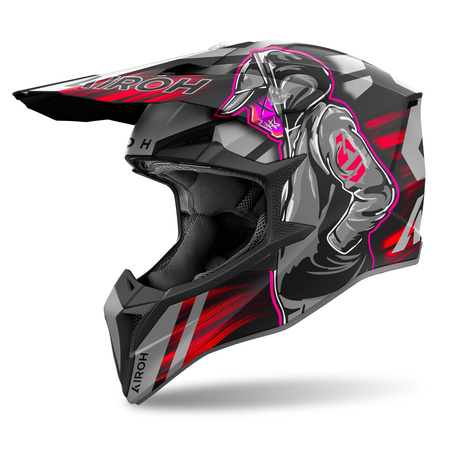 KASK AIROH WRAAAP CYBER RED MATT L