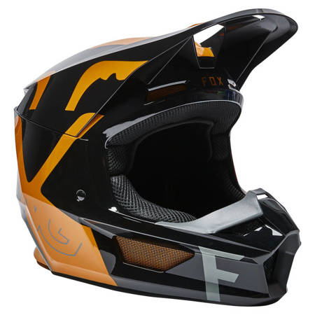 KASK CROSS ENDURO FOX V-1 CZARNO-ZŁOTY JUNIOR