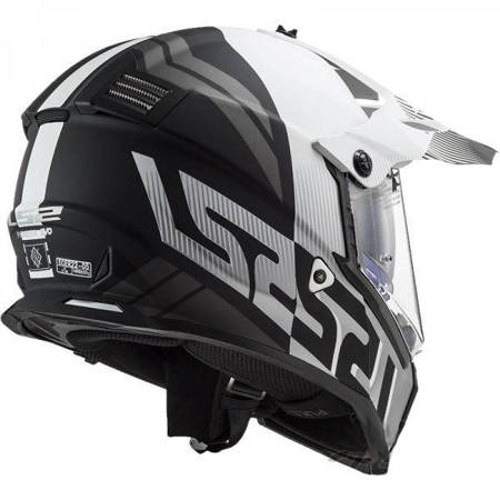 KASK CROSS ENDURO LS2 MX436 BIAŁY-CZARNY ROZMIAR S