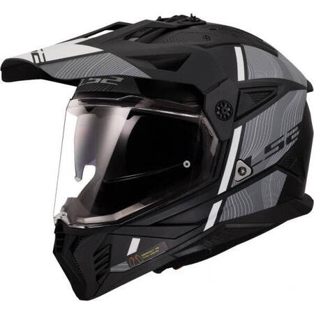 KASK CROSS ENDURO MX702 PIONEER II CZARNO-BIAŁY ROZMIAR 3XL