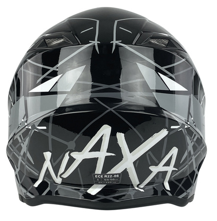 KASK CROSS ENDURO QUAD NAXA CZARNO-SZARY ROZMIAR XXL