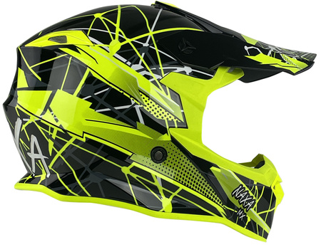 KASK CROSS ENDURO QUAD NAXA CZARNO-ŻÓŁTY ROZMIAR XXL