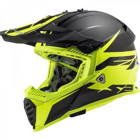 KASK CROSS LS2 FAST EVO MATT ŻÓŁTY XL