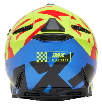 KASK IMX FMX-02 BLACK/FLUO YELLOW/BLUE/FLUO RED GLOSS GRAPHIC XL