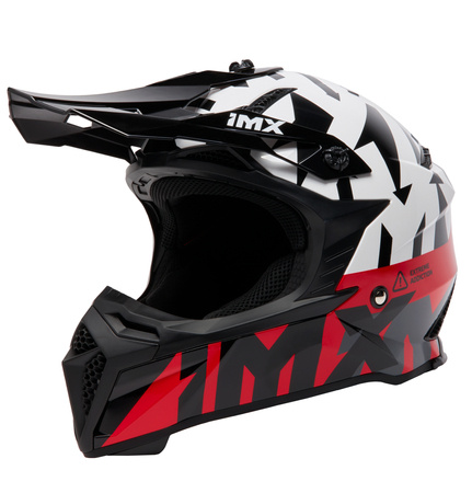 KASK IMX FMX-02 BLACK/WHITE/FLO RED/GREY GLOSS GRAPHIC XL