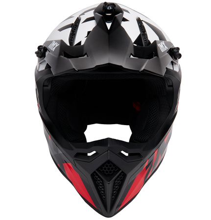 KASK IMX FMX-02 BLACK/WHITE/FLO RED/GREY GLOSS GRAPHIC XL