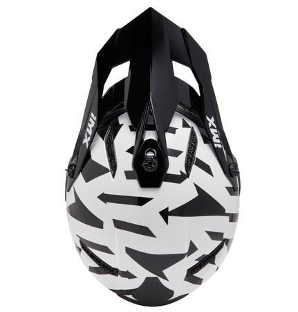 KASK IMX FMX-02 BLACK/WHITE/FLO RED/GREY GLOSS GRAPHIC XL