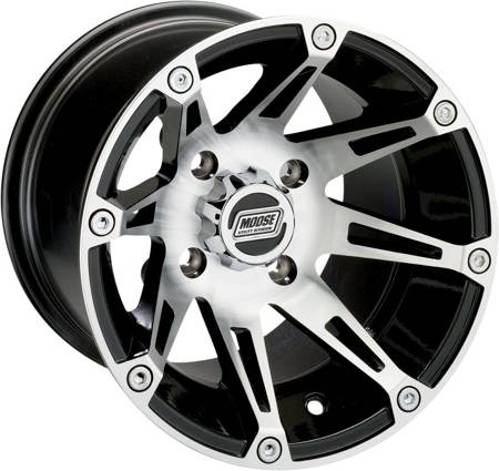 KOMPLET FELG MOOSE RACING 14X8 4/156 4+4 SREBRNE POLARIS 