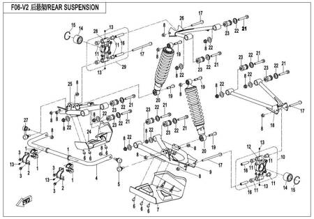 ŁĄCZNIK STABILIZATORA LEWY CFMOTO 500 800 X5 X8 9010-060700