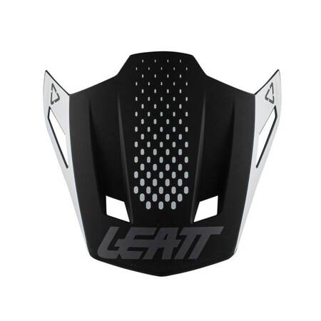 LEATT (2022/2023) DASZEK/VISOR DO KASKU MOTO 8.5 V21.1 BLACK/WHITE KOLOR CZARNY/BIAŁY (CZĘŚCI ZAMIENNE)