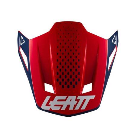 LEATT (2022/2023) DASZEK/VISOR DO KASKU MOTO 8.5 V21.1 BLUE KOLOR CZERWONY/GRANATOWY/BIAŁY (CZĘŚCI ZAMIENNE)