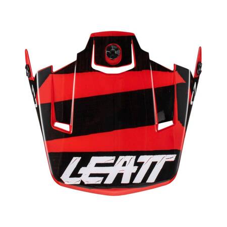 LEATT (2023/2024) DASZEK/VISOR DO KASKU MOTO 3.5 V22 RED KOLOR CZERWONY/CZARNY ROZMIAR M-XXL (CZĘŚCI ZAMIENNE)