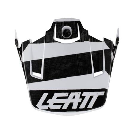 LEATT (2023/2024) DASZEK/VISOR DO KASKU MOTO 3.5 V22 WHITE KOLOR BIAŁY/CZARNY ROZMIAR M-XXL (CZĘŚCI ZAMIENNE)