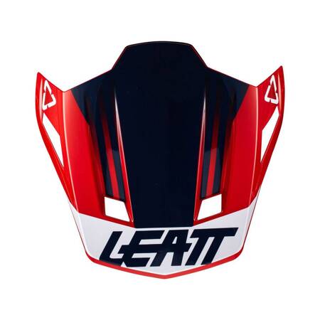 LEATT (2023/2024) DASZEK/VISOR DO KASKU MOTO 7.5 V22 ROYAL KOLOR GRANATOWY/CZERWONY/BIAŁY (CZĘŚCI ZAMIENNE)