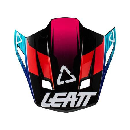 LEATT (2023/2024) DASZEK/VISOR DO KASKU MOTO 8.5 V22 ROYAL KOLOR GRANATOWY/CZERWONY/CZARNY (CZĘŚCI ZAMIENNE)