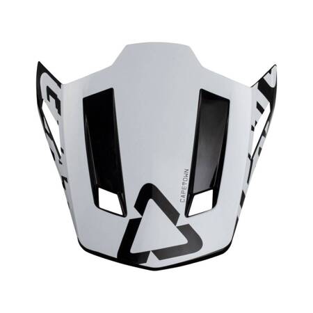 LEATT (2023/2024) DASZEK/VISOR DO KASKU MOTO 9.5 V23 CARBON WHITE KOLOR CZARNY/BIAŁY (CZĘŚCI ZAMIENNE)