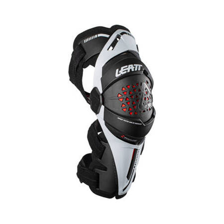 LEATT (2023/2024) ORTEZY (OCHRANIACZE STAWU KOLANOWEGO) Z-FRAME KNEE BRACE (PARA) WHITE KOLOR BIAŁY/CZARNY ROZMIAR L