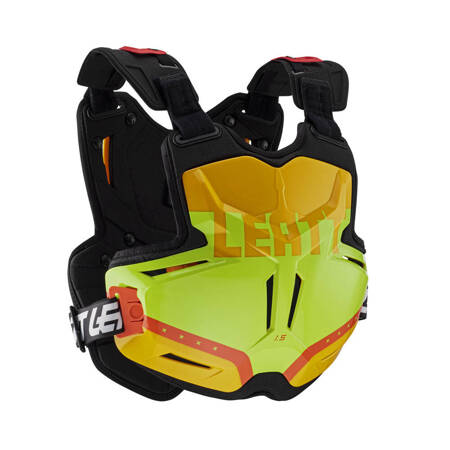 LEATT (2023) OSŁONA KLATKI PIERSIOWEJ (BUZER) CHEST PROTECTOR 1.5 TORQUE CITRUS KOLOR ŻÓŁTY/POMARAŃCZOWY