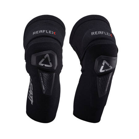 LEATT (NOWOŚĆ 2024) NAKOLANNIKI OCHRANIACZE KOLAN REAFLEX HYBRID PRO KNEE GUARD BLACK KOLOR CZARNY ROZMIAR XXL