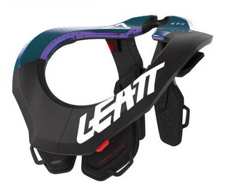 LEATT (WYPRZEDAŻ) OCHRANIACZ SZYI GPX 3.5 NECK BRACE BLACK KOLOR CZARNY/GRANATOWY ROZMIAR XXL