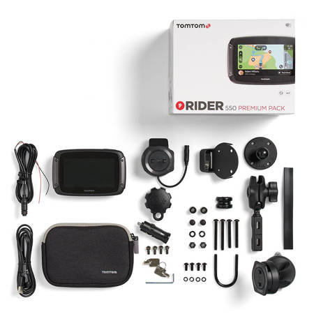 NAWIGACJA MOTOCYKLOWA RIDER 550 PREMIUM PACK TOMTOM