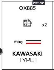 OXFORD PROMOCJA PRZEJŚCIÓWKA PRZERYWACZA DO KIERUNKOWSKAZÓW LED (2 SZTUKI W ZESTAWIE) PASUJE DO HONDA.KAWASAKI (STARY KOD: OF780)