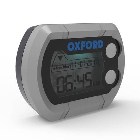 OXFORD ZEGAREK ELEKTRONICZNY Z TERMOMETREM KOLOR SREBRNY