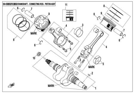 PIERŚCIENIE TŁOKOWE CFMOTO 800 850 0800-0400A0