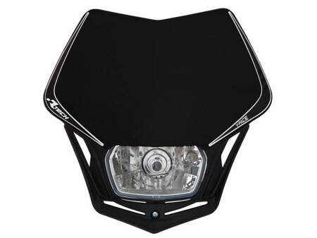 RACETECH LAMPA PRZEDNIA V-FACE KOLOR CZARNY