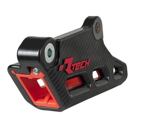 RACETECH (RTECH) 2023/10 PROWADNICA ŁAŃCUCHA KTM SX/SXF/XC-F 125/250/350/450 '07-'23, EXC/EXC-F/XC-W 125/250/300/350/450/500 '08-'23 KOLOR CZARNO POMARAŃCZOWY