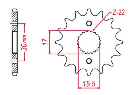 SUPERSPROX ZĘBATKA PRZEDNIA 332 13 (33213) SAMOOCZYSZCZAJĄCA HONDA CR 80 R (86-02); CR 80 RB Big Wheel (96-02); CR 85 R (03-07); CR 85 RB Big Wheel (03-07); CRF 50 F (04-22); CRF 70 F (04-12); XR 50 R (00-03); XR 70 R (00-03) (JTF1256.13)