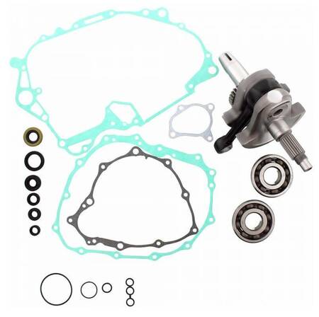 WISECO WAŁ KORBOWY HONDA TRX 400EX 05-09, TRX 400X 09-14 (Z ŁOŻYSKAMI I USZCZELNIACZAMI NA WAŁ ORAZ KOMPLETEM USZCZELEK NA DÓŁ SILNIKA)