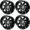 KOMPLET FELG MOOSE RACING 12X7 4/156 4+3 CZARNE POLARIS